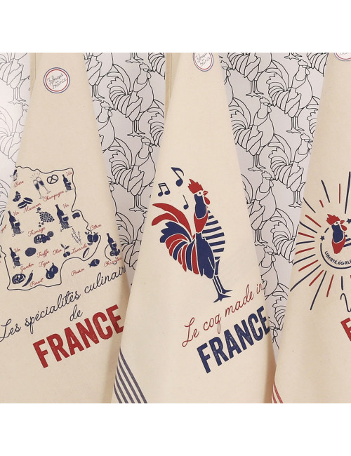 Torchon Léon Spécialités Tissages de l'Ouest coton