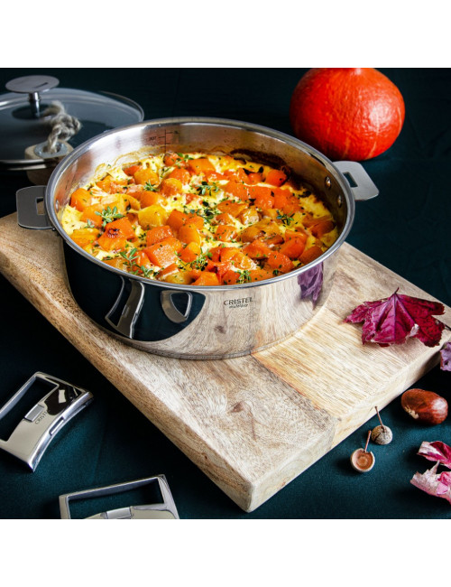 Sauteuse et accessoires en inox Casteline Cristel - 4 tailles