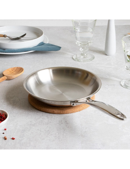 Poêle en inox Cristel Castel Pro - 5 tailles