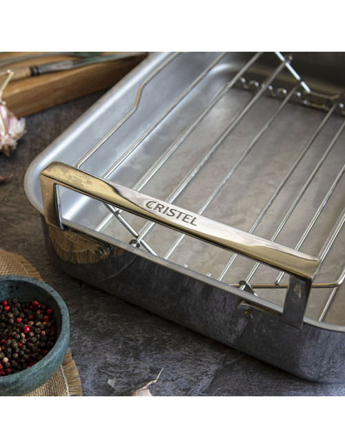 Plat à four inox Roaster Cristel - 2 tailles 35 ou 40cm