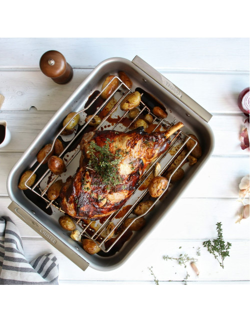 Plat à four inox Roaster Cristel - 2 tailles 35 ou 40cm