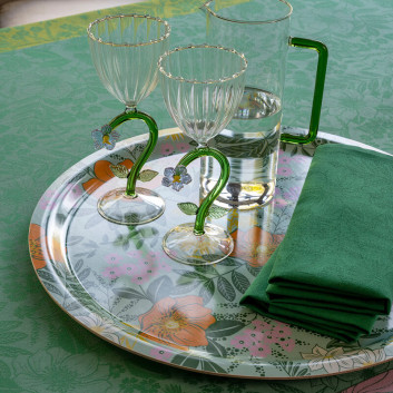 4 serviettes de table Cottage uni Le Jacquard Français - 3 coloris