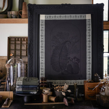 Torchon Curiosités Minérales Le Jacquard Français en coton