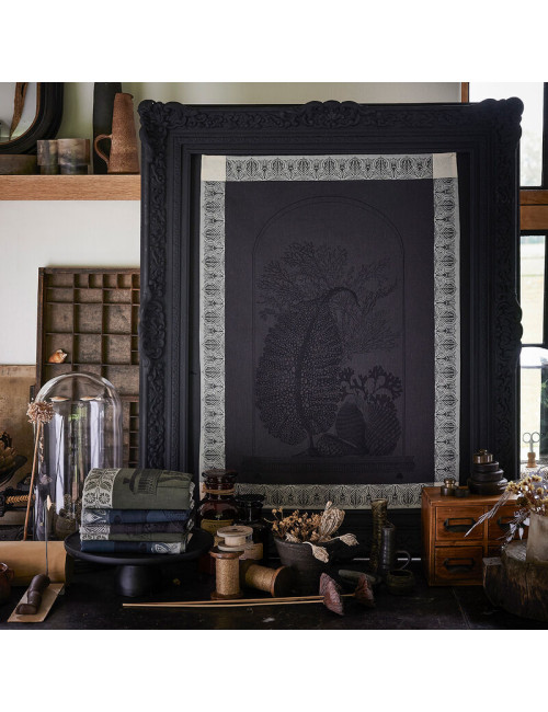 Torchon Curiosités Minérales Le Jacquard Français en coton