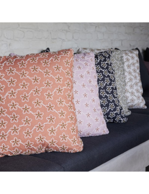 Housse de coussin Fleurs Alexandre Turpault 45x45cm - 5 coloris