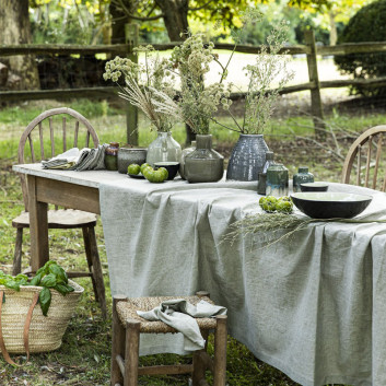 Nappe CHAMBRAY Turpault 100% lin - 4 coloris