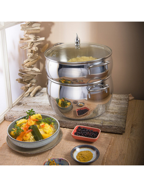 Couscoussier inox Médina 26cm Cristel