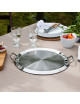 Grill rond Cristel plancha en inox diamètre 34cm