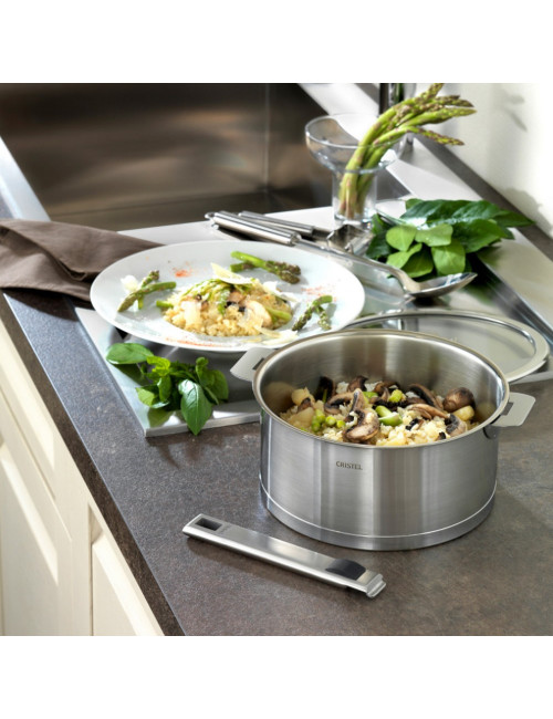 Casserole Cristel Strate amovible en inox - 5 tailles