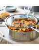 Sauteuse en inox Cristel Strate amovible - 6 tailles
