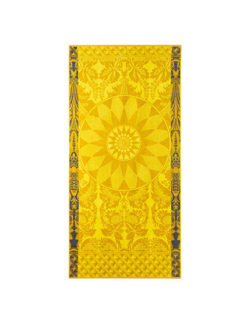 Serviette de plage Soleil Jaune Le Jacquard Français