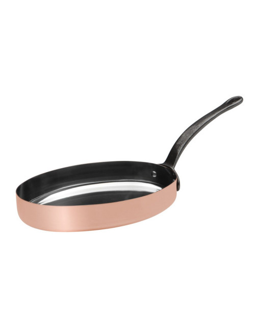 Poêle ovale cuivre étamé Baumalu 20cm
