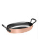 Plat ovale en cuivre étamé Baumalu 20cm