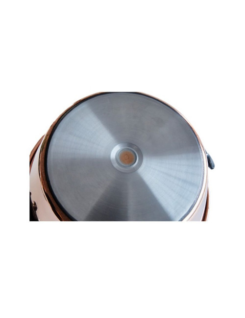 Bassine à confiture 40cm cuivre martelé pour induction Baumalu