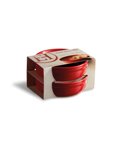 Set de 2 ramequins Emile Henry à crème brûlée