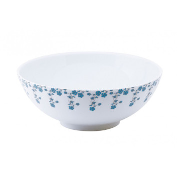 Saladier Fleurs bleues 250cl Deshoulières