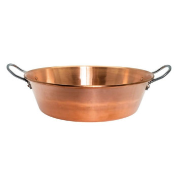 Bassine à confiture Baumalu 38cm en cuivre lisse