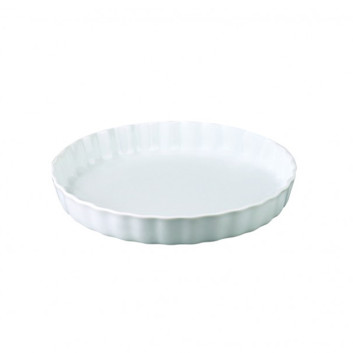 Moule à tarte 30cm blanc Apilco en porcelaine