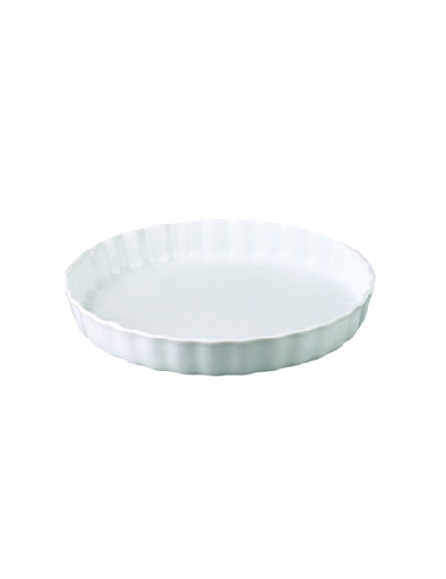 Moule à tarte 30cm blanc Apilco en porcelaine