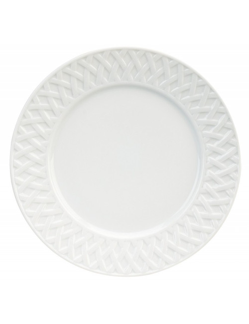 6 assiettes Louisiane Deshoulières en porcelaine - 5 diamètres