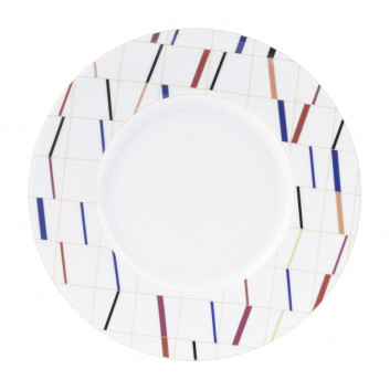 6 assiettes Graphique Deshoulières - 4 diamètres