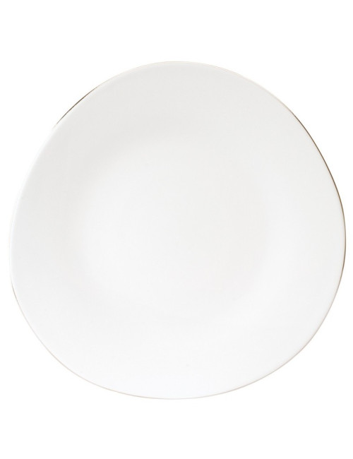 6 assiettes Galet Platine Deshoulières - 4 diamètres