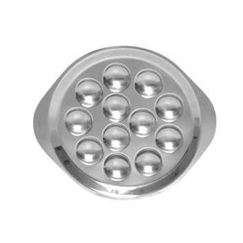Plat rond à escargots Uni Miroir DEGRENNE