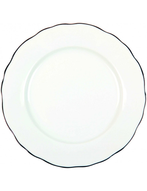 6 assiettes Colbert Platine Deshoulières - 6 diamètres