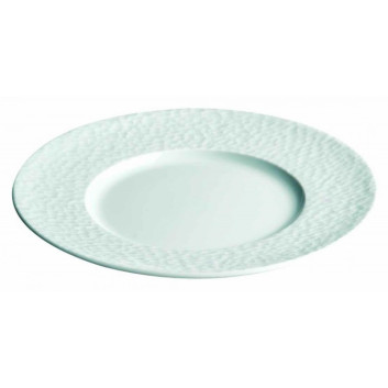 6 assiettes Aqua Apilco en porcelaine - 4 tailles