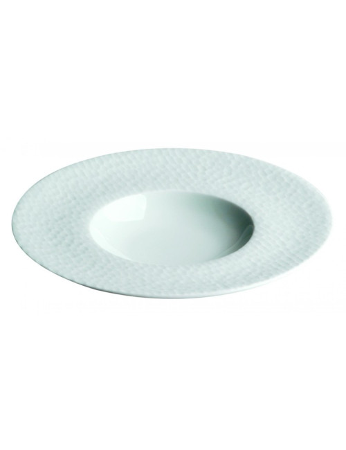6 assiettes Aqua Apilco en porcelaine - 4 tailles