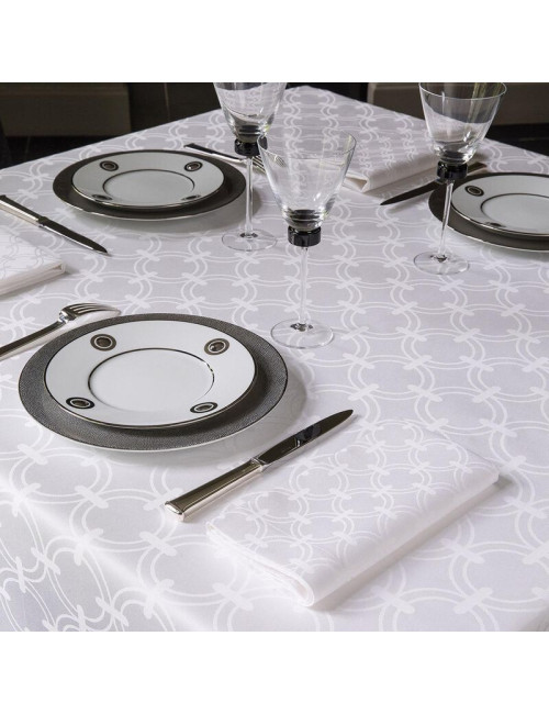 4 serviettes de table Anneaux Le Jacquard Français
