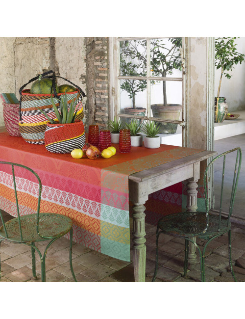 Nappe enduite Bastide Coton Le Jacquard Français - 2 coloris