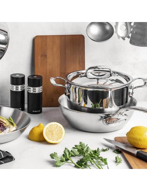 Faitout inox avec couvercle Affinity De Buyer - 4 tailles