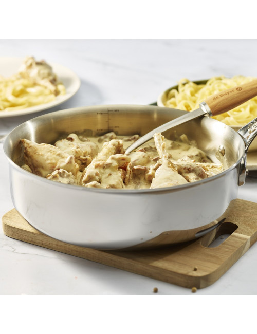 Sauteuse droite inox Affinity De Buyer - 4 tailles
