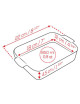 Plat à four individuel rectangulaire Peugeot Appolia - 4 coloris