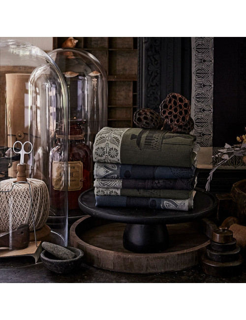 Torchon Curiosités Florales Empire Le Jacquard Français en coton
