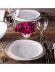 6 assiettes Arborescence porcelaine Jacques Pergay - 3 tailles