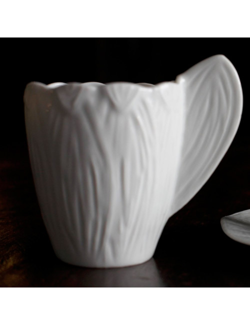 6 mugs Endive porcelaine Jacques Pergay