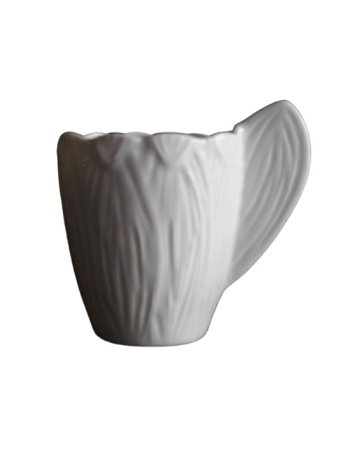 6 mugs Endive porcelaine Jacques Pergay