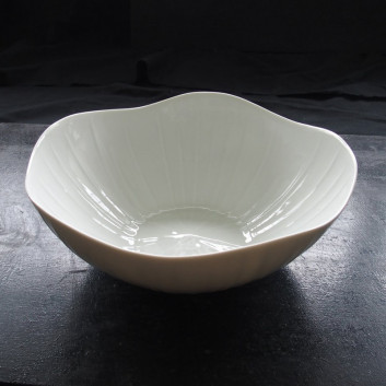 Saladier Lotus porcelaine Jacques Pergay