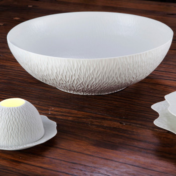 Saladier Smock porcelaine Jacques Pergay