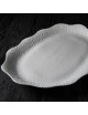 Plat ovale Smock porcelaine Jacques Pergay