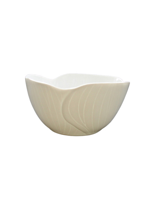 6 bols Gingko porcelaine blanche Jacques Pergay