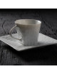 6 Tasse à café et soucoupes Frangipanier Jacques Pergay