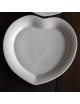 6 assiettes Coeur porcelaine Jacques Pergay - 4 tailles