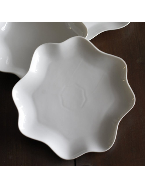 6 assiettes Champêtre porcelaine Jacques Pergay - 3 tailles