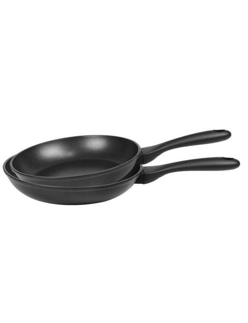 Set batterie de 2 Poêles Cristel Cookway Ultralu aluminium - 24 et 28cm