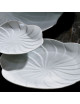 6 assiettes Pétale porcelaine Jacques Pergay - 2 tailles