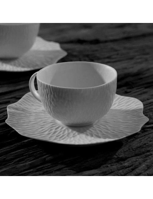 6 tasses et soucoupes Smock Jacques Pergay - 2 tailles