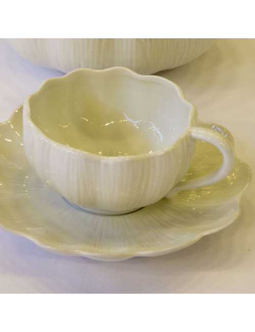 6 tasses et soucoupes Citrouille Jacques Pergay - 2 tailles